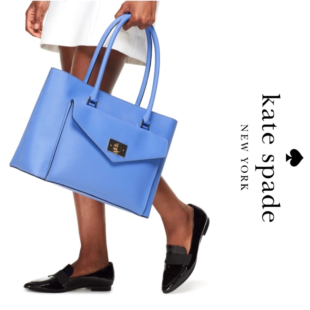 🐳Kate Spade NY Post Street Halsey Saffiano Leather Large Tote MSRP $558 w/COA🦋